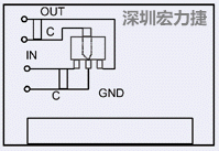 圖3：降壓電路的PCB設(shè)計(jì)示例。