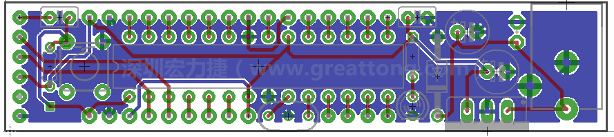 以上就是布線的所有步驟了。接下來就只剩下絲?。╯ilk-screen）、建立Gerber檔跟drill檔和送去印刷電路板廠制作的步驟。